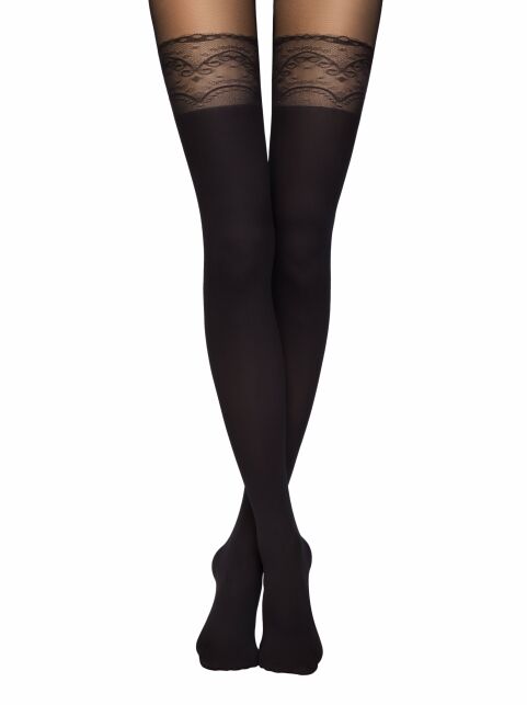 Колготки с имитацией ажурных чулок DELIGHT Lycra® Колготки с имитацией ажурных чулок DELIGHT Lycra® - купить в интернет-магазине Conte