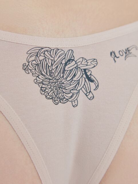 Трусы «бразилиана» с V-образной линией талии и рисунком TATTOO NEW LBR 2334 - купить в интернет-магазине Conte