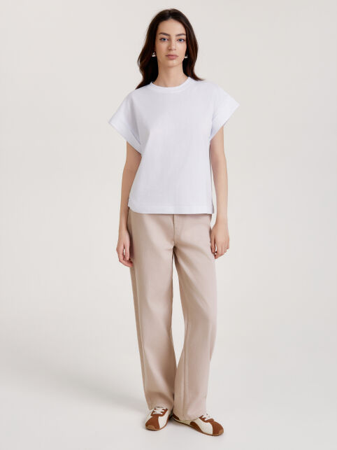 Футболка из хлопка с подворотами LBL 3519 - купить в интернет-магазине Conte