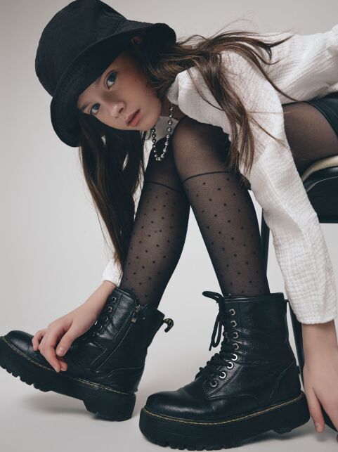 Колготки с имитацией гольфов в горошек MILANA - купить в интернет-магазине Conte