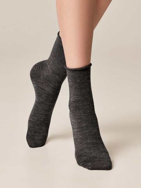 Удлиненные теплые носки с шерстью - купить в интернет-магазине Conte