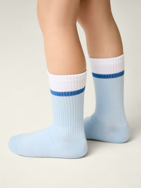 Удлиненные носки с контрастной линией на резинке - купить в интернет-магазине Conte