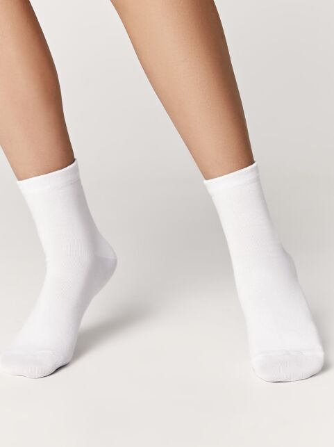Спортивные носки из хлопка в рубчик на запяточной зоне - купить в интернет-магазине Conte