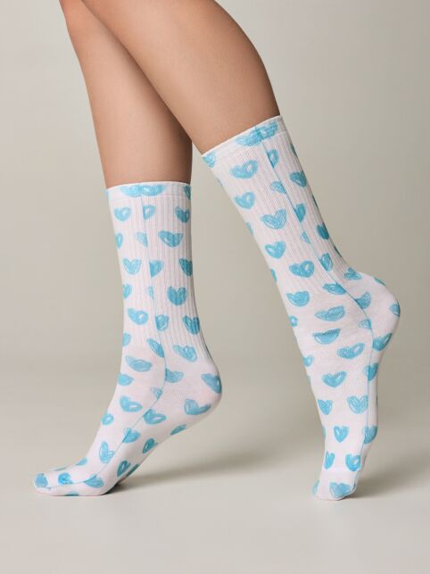 Удлиненные носки с хлопком "In love" - купить в интернет-магазине Conte