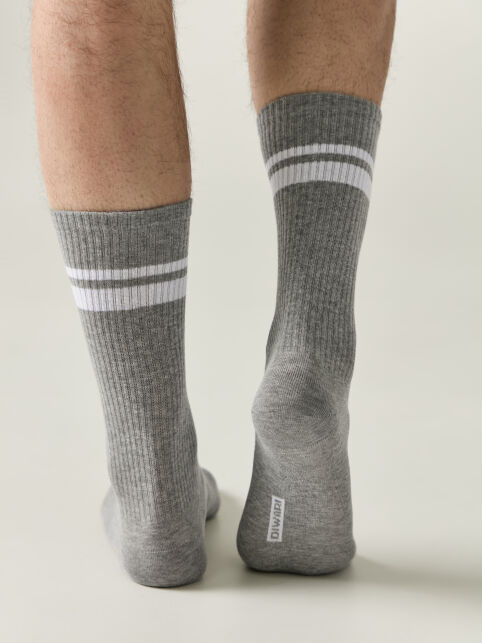 Удлинённые носки с контрастными полосами на резинке - купить в интернет-магазине Conte