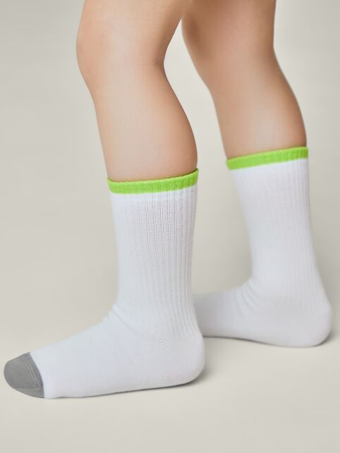 Удлиненные носки с яркой линией на резинке - купить в интернет-магазине Conte