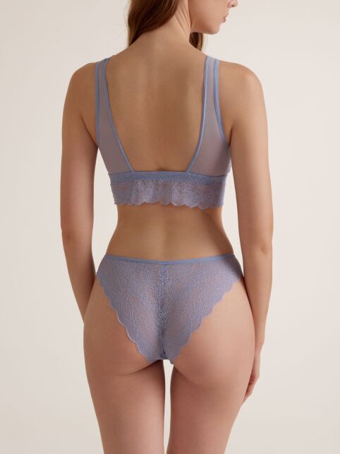 Бюстье с цветочным кружевом и прозрачной сеткой FLOWER LINE LBE 3175 - купить в интернет-магазине Conte