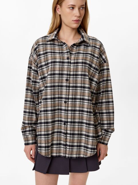 Рубашка с хлопком в клетку LRU 3323 - купить в интернет-магазине Conte