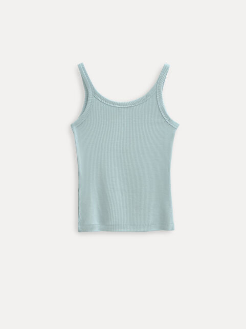 Топ в рубчик из вискозы на бретелях LT 3418 - купить в интернет-магазине Conte