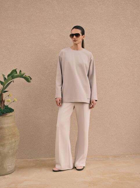 Лонгслив свободного кроя из хлопка LD 3142 Лонгслив свободного кроя из хлопка LD 3142 - купить в интернет-магазине Conte