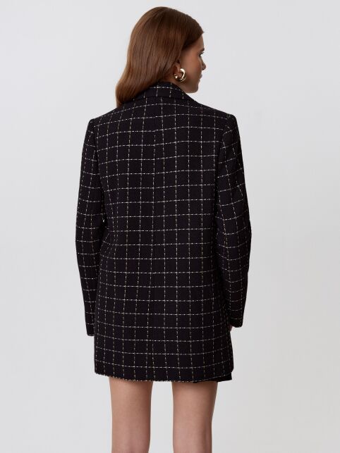 Жакет в клетку из твида LJ 3265 - купить в интернет-магазине Conte