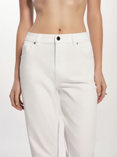 Белые джинсы slim из eco-friendly денима CON-723 - купить в интернет-магазине Conte