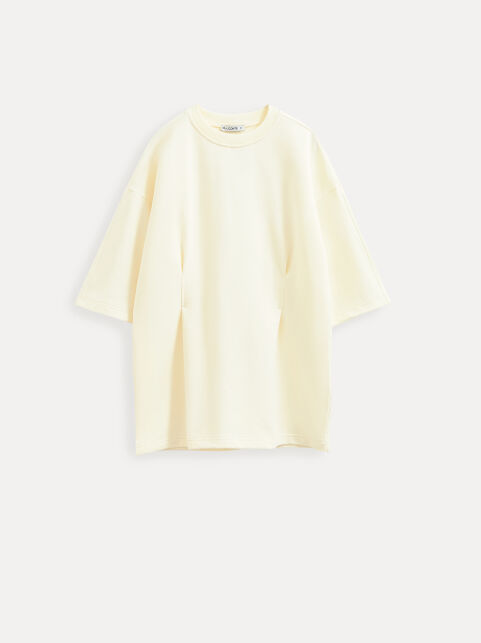 Футболка из футера c защипами на талии LD 3370 - купить в интернет-магазине Conte