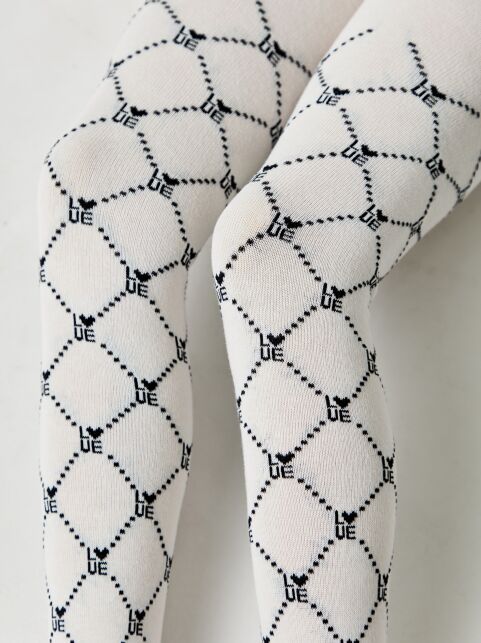 Колготки из хлопка с геометрическим рисунком «Love» - купить в интернет-магазине Conte