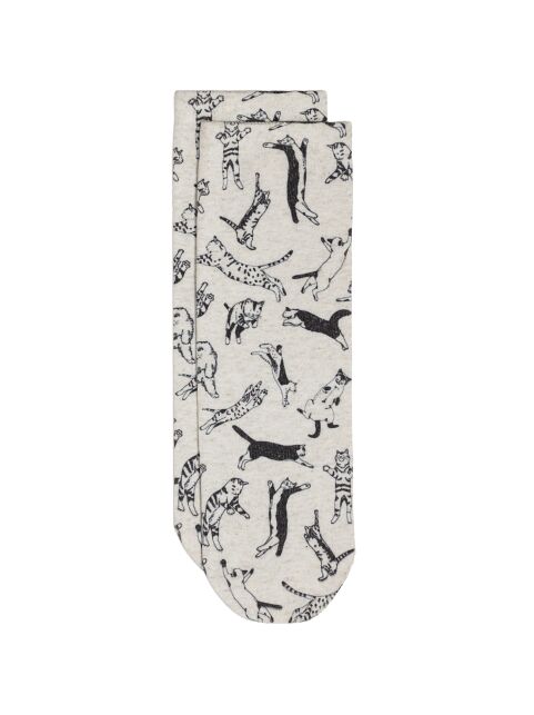 Носки со льном из лимитированной коллекции BEST FRIENDS «Коты» - купить в интернет-магазине Conte