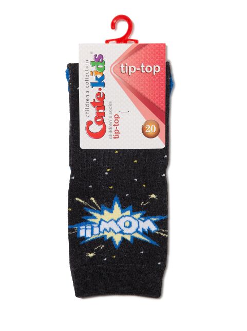 Хлопковые носки TIP-TOP c рисунком "WOW" Хлопковые носки TIP-TOP c рисунком "WOW" - купить в интернет-магазине Conte