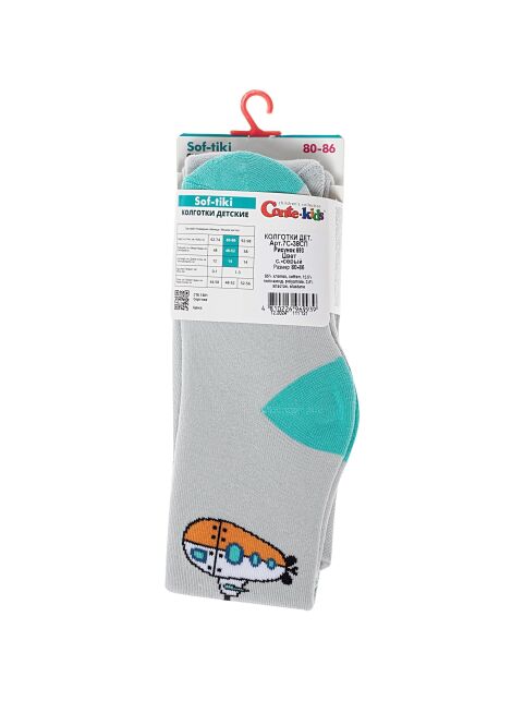 Колготки SOF-TIKI (махровые внутри) с рисунком "волны" - купить в интернет-магазине Conte