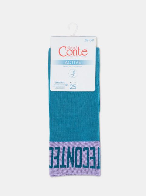 Удлиненные графитовые носки из вискозы «Conte» - купить в интернет-магазине Conte