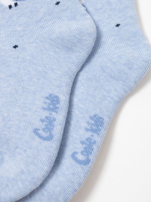 Махровые голубые носки SOF-TIKI с рисунком «котята» - купить в интернет-магазине Conte
