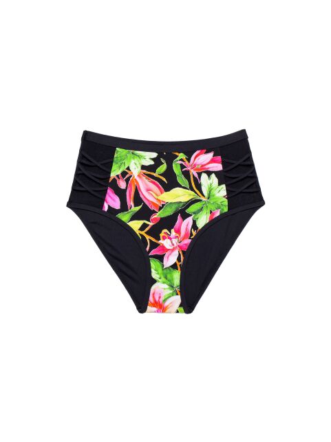 Трусики-слипы с декоративной шнуровкой и с высокой линей талии TROPICAL GARDEN - купить в интернет-магазине Conte