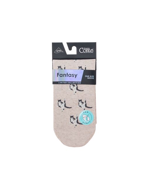 Носки со льном из лимитированной коллекции BEST FRIENDS «Растяжка» - купить в интернет-магазине Conte