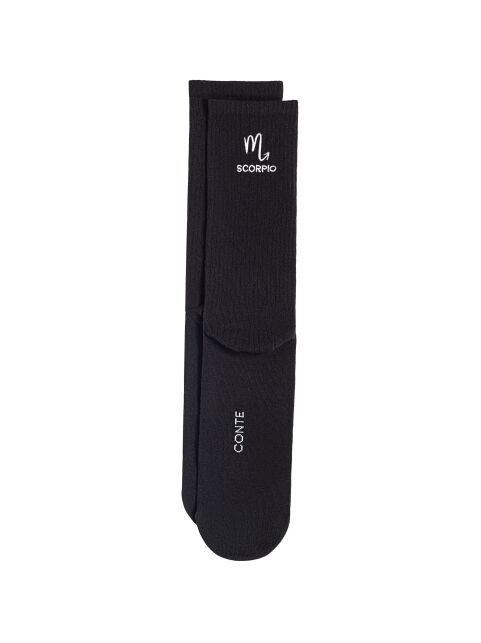 Удлинённые хлопковые носки с вышивкой «Скорпион» - купить в интернет-магазине Conte