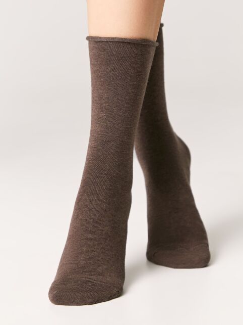Удлиненные хлопковые носки без резинки - купить в интернет-магазине Conte