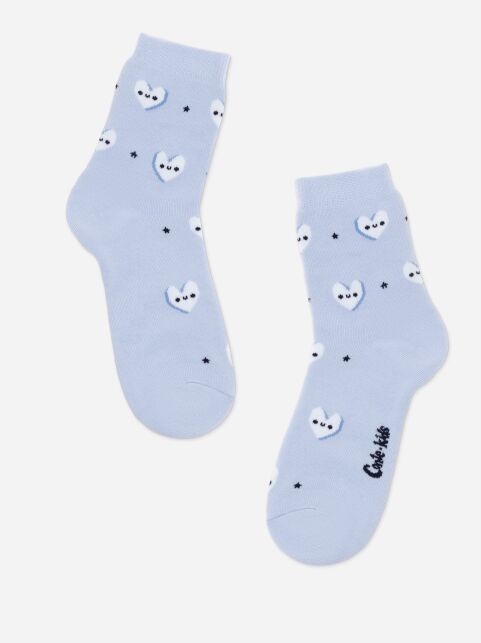 Махровые бледно-фиолетовые носки SOF-TIKI с сердечками - купить в интернет-магазине Conte