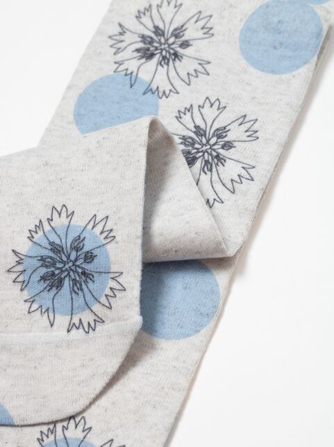 Носки из смесовой пряжи с хлопком и льном в цветочном принте - купить в интернет-магазине Conte
