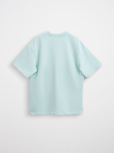 Футболка из футера с разрезами по бокам LD 3081 - купить в интернет-магазине Conte