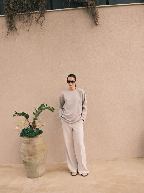 Лонгслив свободного кроя из хлопка LD 3142 Лонгслив свободного кроя из хлопка LD 3142 - купить в интернет-магазине Conte