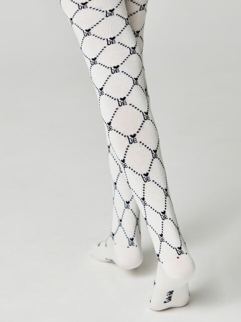 Колготки из хлопка с геометрическим рисунком «Love» - купить в интернет-магазине Conte