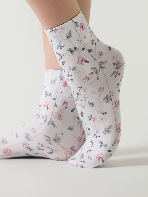 Плотные носки с рисунком «Цветочные лианы» - купить в интернет-магазине Conte