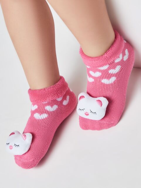 Махровые носки SOF-TIKI с мордашками "Котик" - купить в интернет-магазине Conte