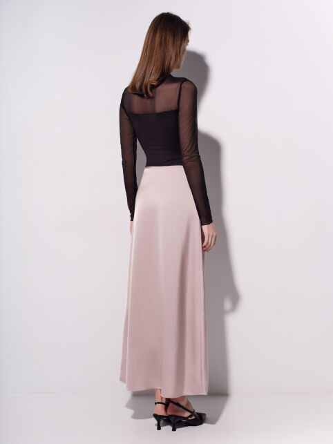 Боди с драпировкой и рукавами из сетки LBD 3406 - купить в интернет-магазине Conte