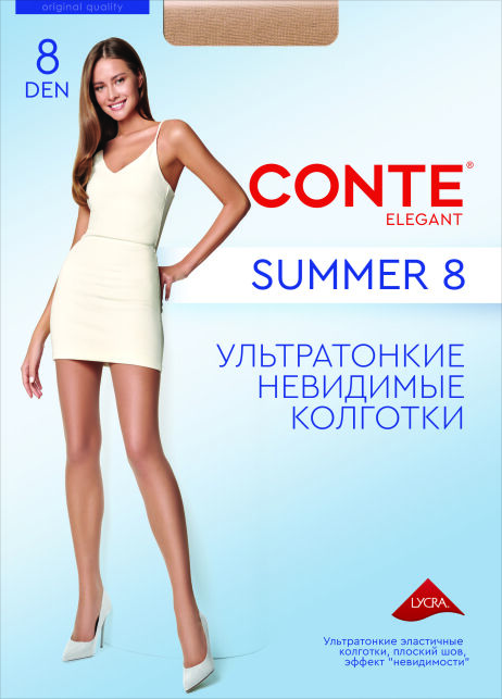 Ультратонкие колготки женские SUMMER 8 Lycra® Ультратонкие колготки женские SUMMER 8 Lycra® - купить в интернет-магазине Conte