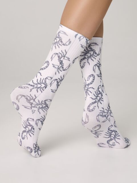 Удлиненные носки с хлопком «Scorpion» - купить в интернет-магазине Conte