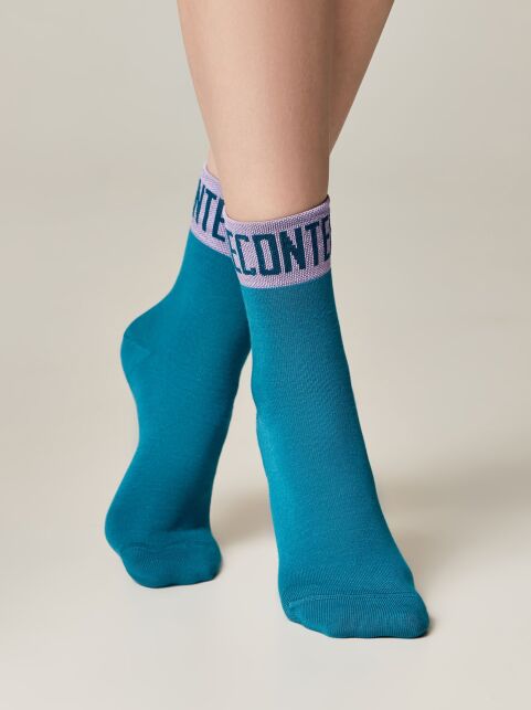 Удлиненные графитовые носки из вискозы «Conte» - купить в интернет-магазине Conte