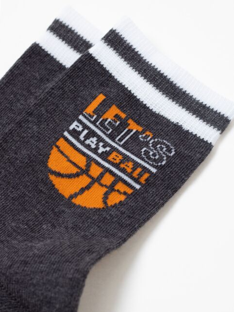 Хлопковые темно-серые носки SOF-TIKI с махровой стопой - купить в интернет-магазине Conte