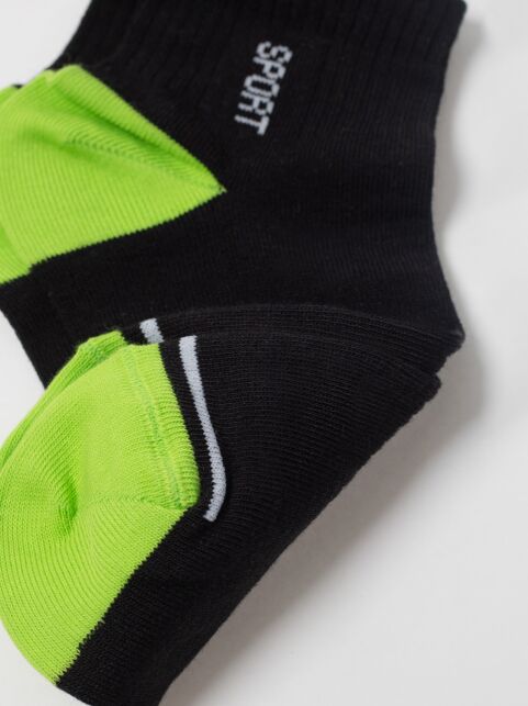 Короткие черные спортивные носки ACTIVE lycra®, модель 957 - купить в интернет-магазине Conte