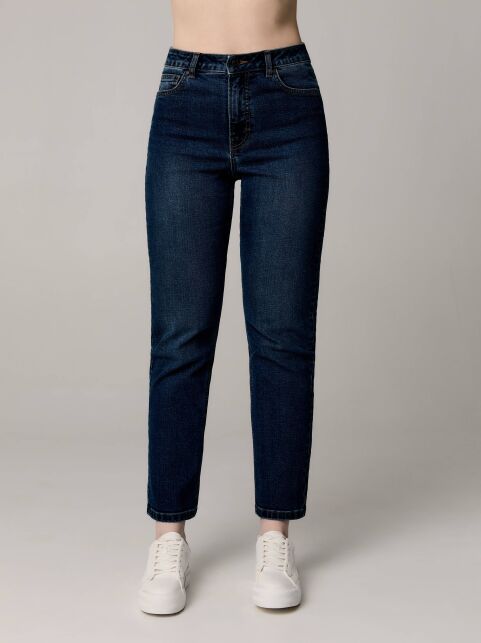 Джинсы size plus с высокой посадкой CON-532 - купить в интернет-магазине Conte