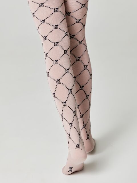 Колготки из хлопка с геометрическим рисунком «Love» - купить в интернет-магазине Conte