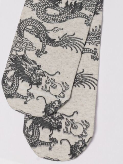 Носки с принтом из смесовой пряжи с хлопком и льном «Dragon» - купить в интернет-магазине Conte
