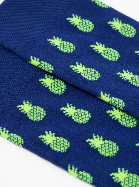 Хлопковые носки HAPPY с рисунком «Ананасы» Хлопковые носки HAPPY с рисунком «Ананасы» - купить в интернет-магазине Conte