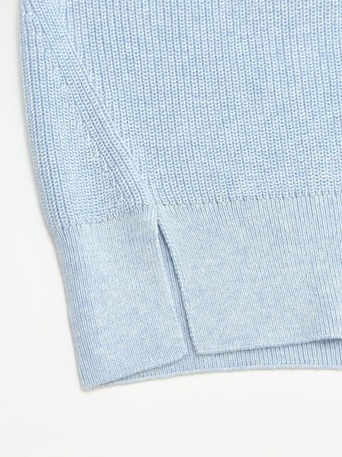 Джемпер свободного силуэта с отложным воротником стойкой LDK 24108 - купить в интернет-магазине Conte