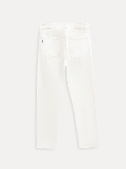 Джинсы straight молочного цвета с необработанным краем CON-769 - купить в интернет-магазине Conte