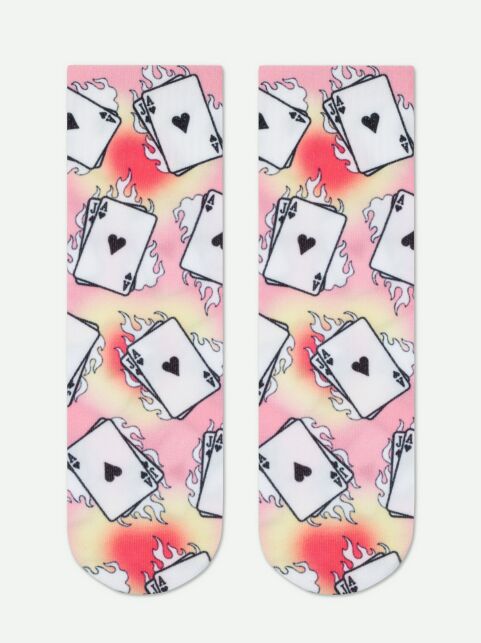 Укороченные носки с хлопком «Playing cards» - купить в интернет-магазине Conte