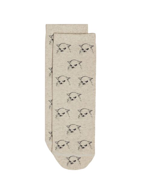 Носки со льном из лимитированной коллекции BEST FRIENDS «Чихуахуа», модель 744 - купить в интернет-магазине Conte