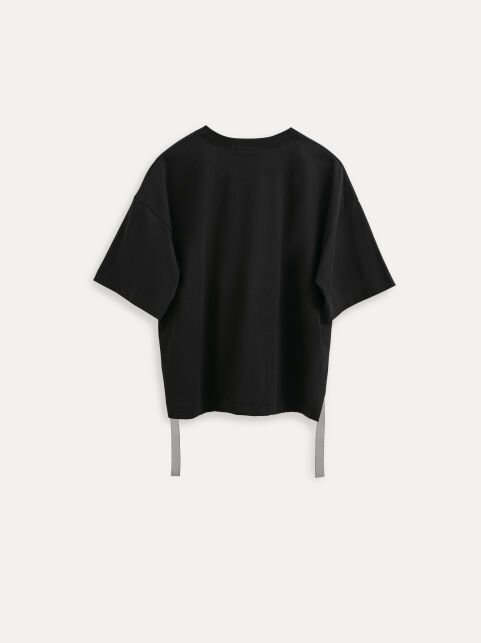 Хлопковая футболка со шнуровкой по переду LD 3445 - купить в интернет-магазине Conte