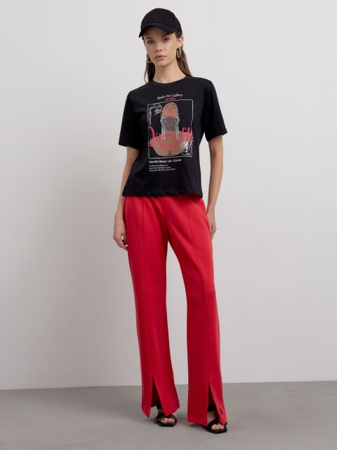 Футболка из хлопка с рисунком LD 2654 - купить в интернет-магазине Conte